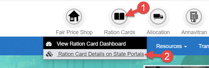 up ration card download