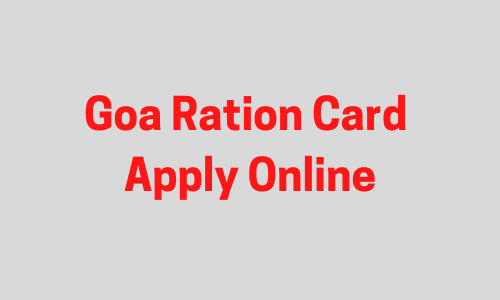 Goa Ration Card 